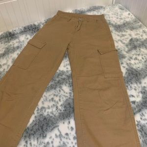 HIGH WAISTED SLANT POCKET CARGO SHEIN JEANS